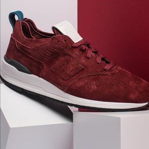 Burgundy Suede New Balance 997 Sneakers